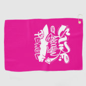Serviette De Golf Super Rétro Surf Brooklyn Paix (Horizontal)