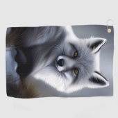 Serviette De Golf Superbe Renard Artique (Horizontal)