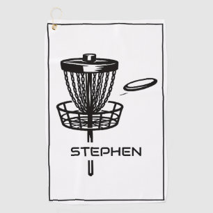 Serviette de golf sur disque personnalisée