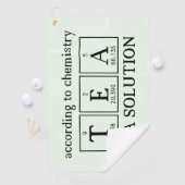 Serviette de golf sur le thé scientifique (En situation)