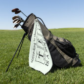 Serviette de golf sur le thé scientifique (Vert)