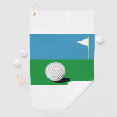 SERVIETTE DE GOLF SUR LES VERTS (En situation)