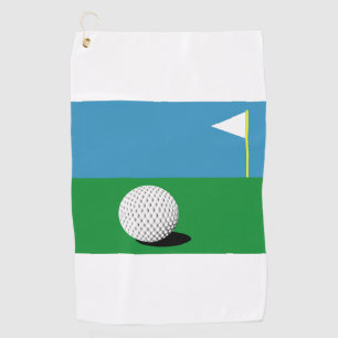 SERVIETTE DE GOLF SUR LES VERTS