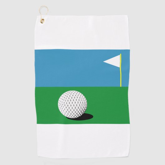SERVIETTE DE GOLF SUR LES VERTS (Devant)