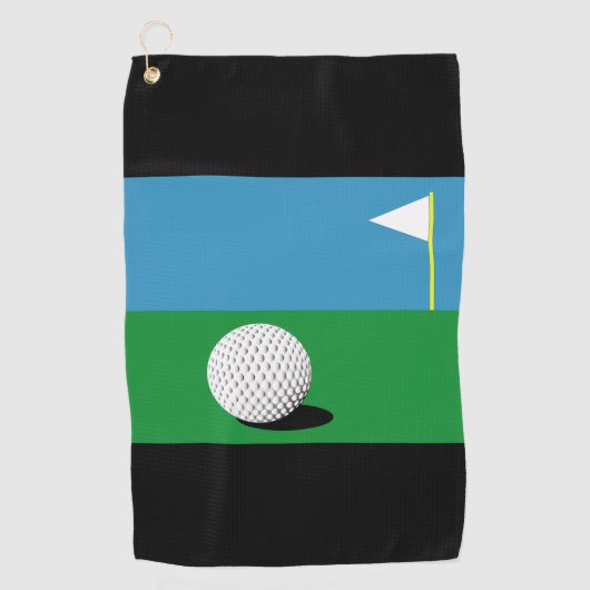 SERVIETTE DE GOLF SUR LES VERTS (Devant)