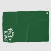 Serviette de golf sur mesure, amusant Parler sale  (Horizontal)