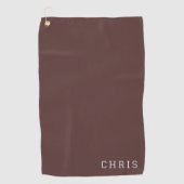 Serviette de golf sur mesure Rum Raisin (Devant)