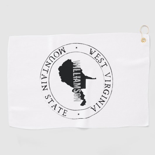 Serviette de golf sur mesure West Virginia (Horizontal)