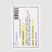 Serviette de golf sur ordonnance personnalisée (Devant)