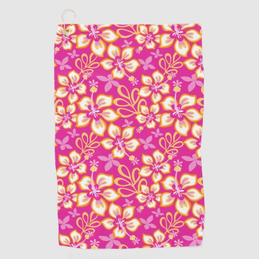 Serviette De Golf Surf JUNGLE (COMBO ROSE CHAUDE) (Devant)