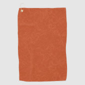 Serviette De Golf Surface orange texturée avec motif tourbillonnant (Devant)