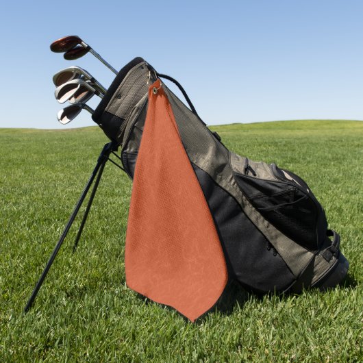 Serviette De Golf Surface orange texturée avec motif tourbillonnant (Vert)