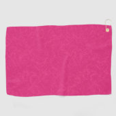 Serviette De Golf Surface rose texturée avec un motif subtil en spir (Horizontal)