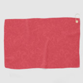 Serviette De Golf Surface texturée rouge avec un motif subtil tourbi (Horizontal)