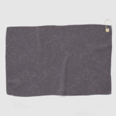 Serviette De Golf Surface texturée violette foncée à motif tourbillo (Horizontal)