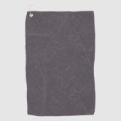 Serviette De Golf Surface texturée violette foncée à motif tourbillo (Devant)