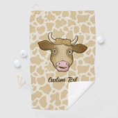 Serviette De Golf Surprised Cow Golf Towel (En situation)