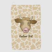 Serviette De Golf Surprised Cow Golf Towel (Devant)