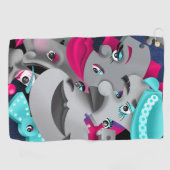 Serviette De Golf Surreal Puzzle fait face à Golf Towne (Horizontal)