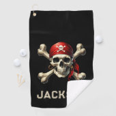 Serviette De Golf swashbucklin" (En situation)