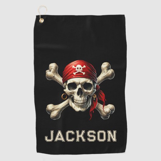 Serviette De Golf swashbucklin" (Devant)