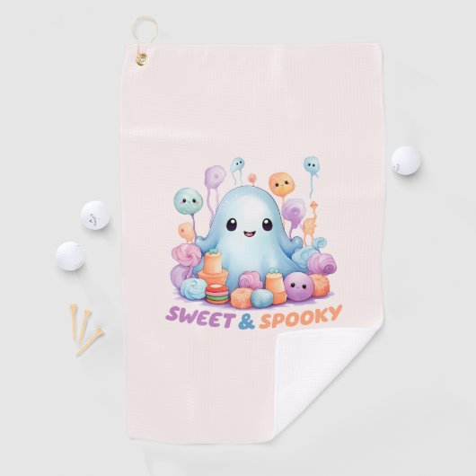 Serviette De Golf Sweet and Spooky (En situation)