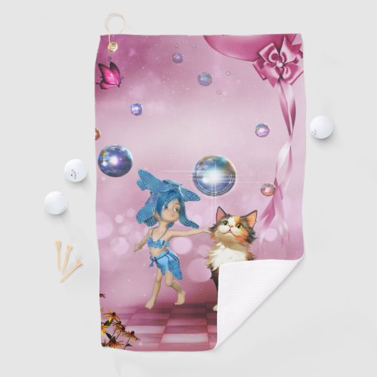 Serviette De Golf Sweet fairy (En situation)