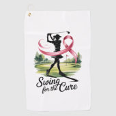 Serviette De Golf Swing for the Cure Golf Breast Cancer (Devant)