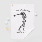 Serviette De Golf Swing Golf Pirate Skeleton (En situation)