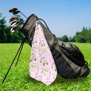 Serviette De Golf Swing Pink Golfer Sensibilisation au cancer du sei
