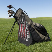 Serviette De Golf Swing with Honor : drapeau américain (Vert)
