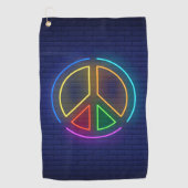 Serviette De Golf Symbole de la paix (Devant)