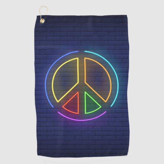 Serviette De Golf Symbole de la paix (Devant)