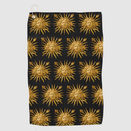 Serviette De Golf Symbole de Louis XIV le Roi Soleil (Devant)