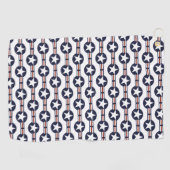 Serviette De Golf symbole de rondeau de drapeau de pays des (Horizontal)