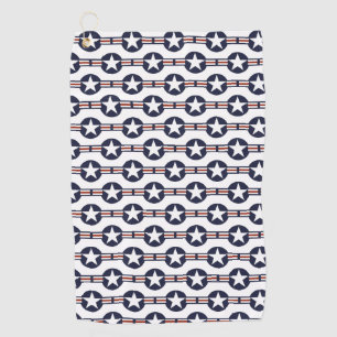 Serviette De Golf symbole de rondeau de drapeau de pays des