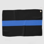 Serviette De Golf Symbole de solidarité de la police sur le drapeau (Horizontal)