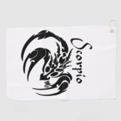 Serviette De Golf Symbole et signe du zodiaque du scorpion (Horizontal)