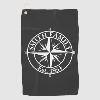 Serviette De Golf Symbole personnalisable du monogramme étoile de la