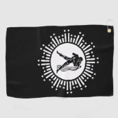 Serviette De Golf Symbole Zodiaque Aquarius Design de démarrage cosm (Horizontal)