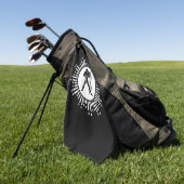 Serviette De Golf Symbole Zodiaque Aquarius Design de démarrage cosm (Vert)