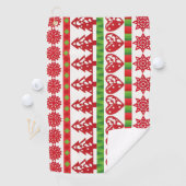 Serviette De Golf Symboles de Noël (En situation)