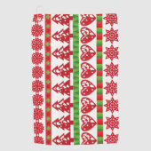 Serviette De Golf Symboles de Noël (Devant)