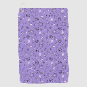 Serviette De Golf Symboles occultes de cuisine Motif - Magie mystiqu