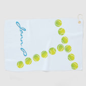 Serviette De Golf "T pour Tennis" Tennis Sweat Towne (Horizontal)