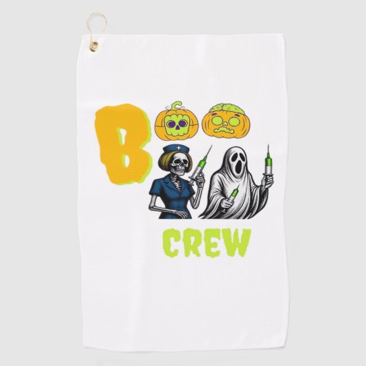Serviette De Golf T-shirt classique Boo Crew (Devant)