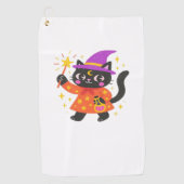 Serviette De Golf T-Shirt classique chatte celestial étincelant (Devant)