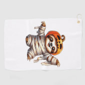 Serviette De Golf T-shirt classique de Sloth Mummy Halloween (Horizontal)