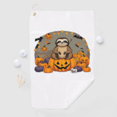 Serviette De Golf T-shirt classique de Sloth-o-ween (En situation)