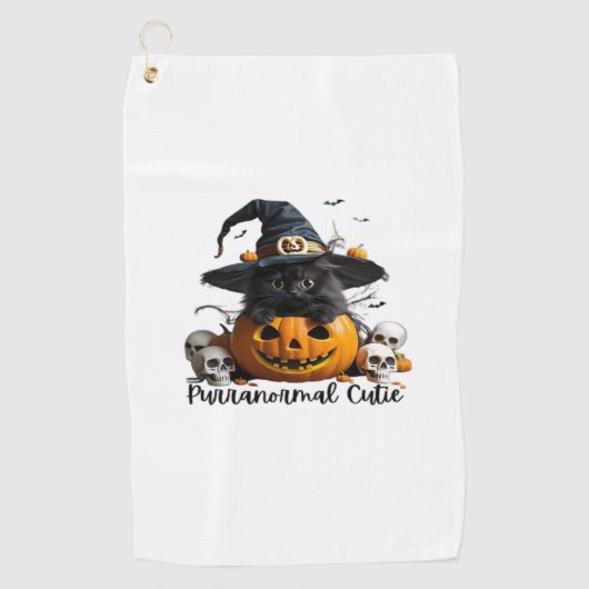 Serviette De Golf T-shirt classique Purranormal Cutie (Devant)
